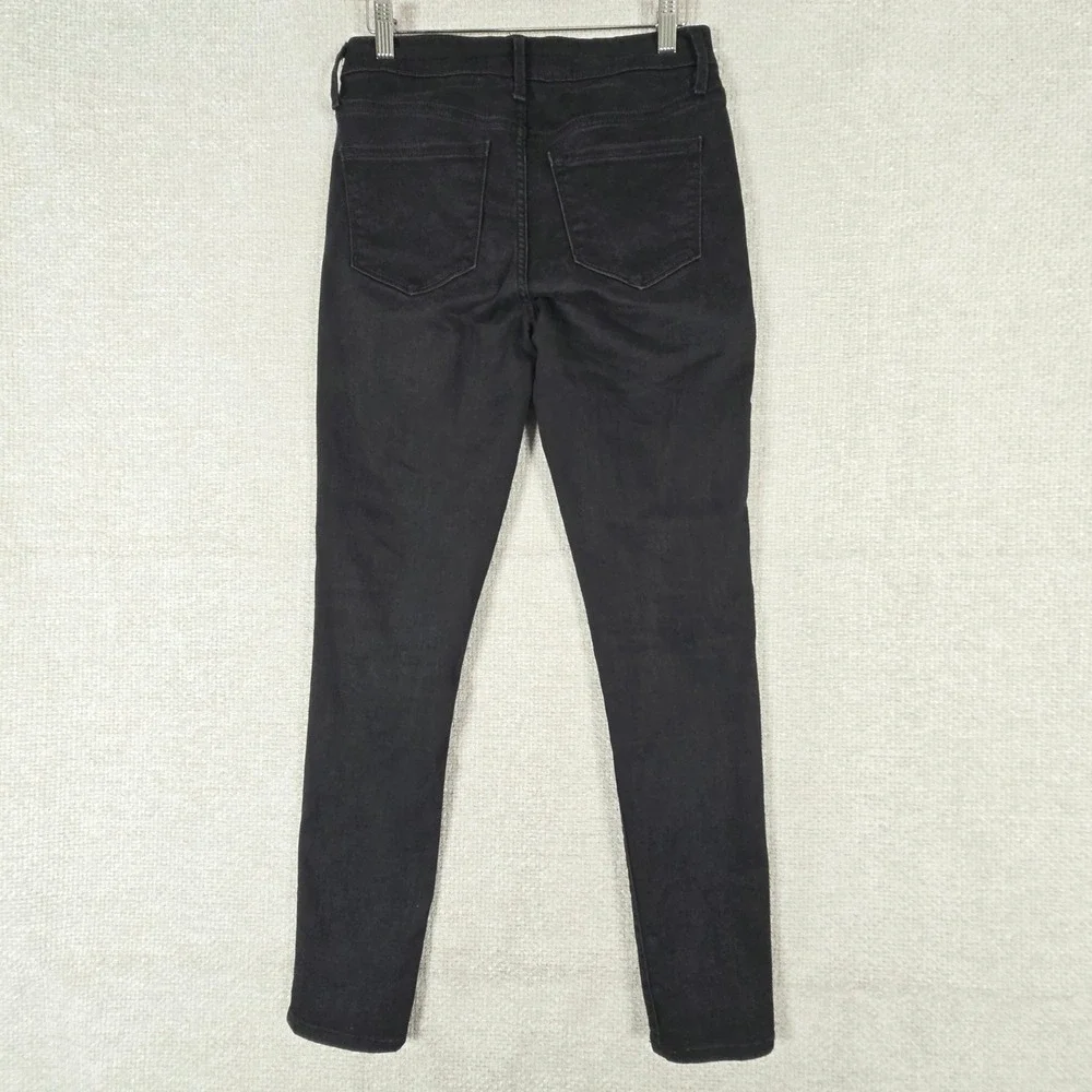 Old Navy Rockstar Super Skinny Black Jeans Built-In Sculpt Never-Fade‎ Size 6